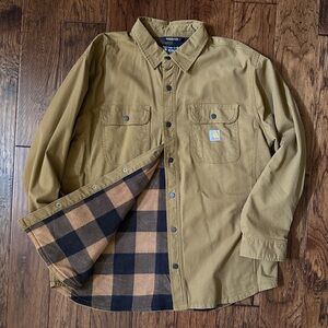 Carhartt Men's Canvas Fleece Lined Shirt Jacket